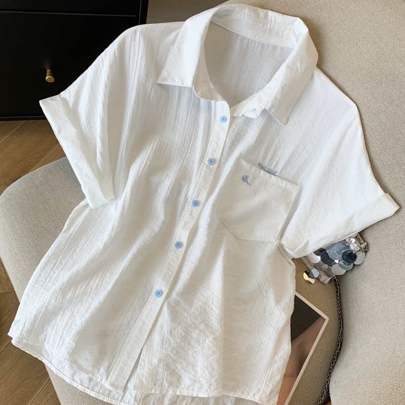 Short Korean style shirt short sleeve loose tops
