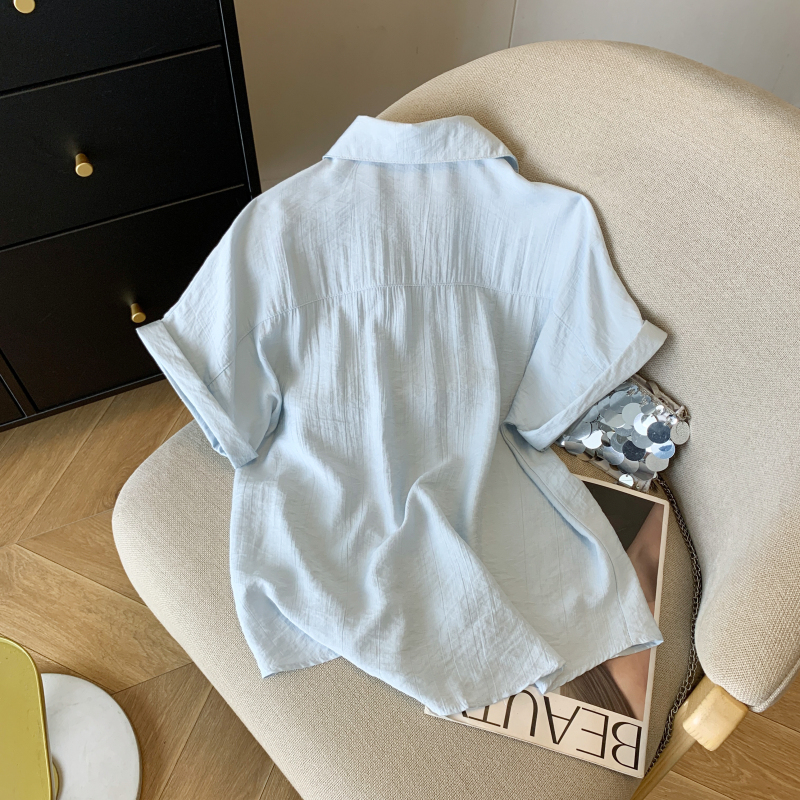 Short Korean style shirt short sleeve loose tops