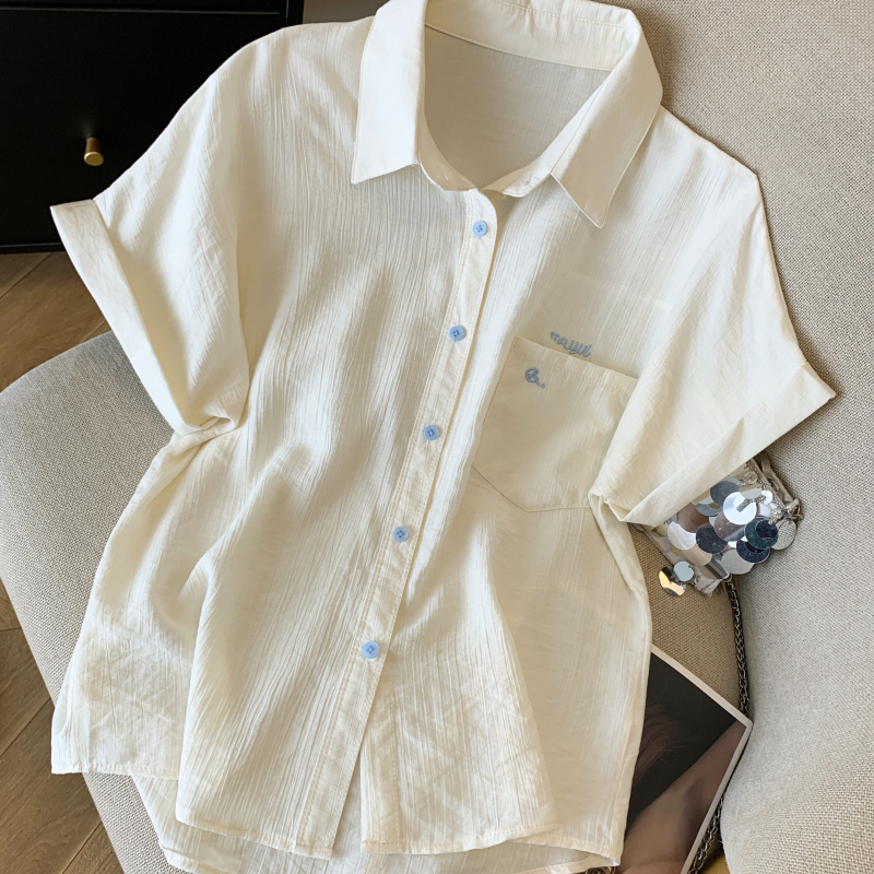 Short Korean style shirt short sleeve loose tops