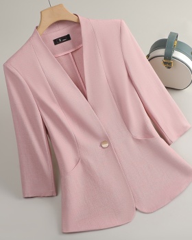 Spring commuting dress short sleeve business suit