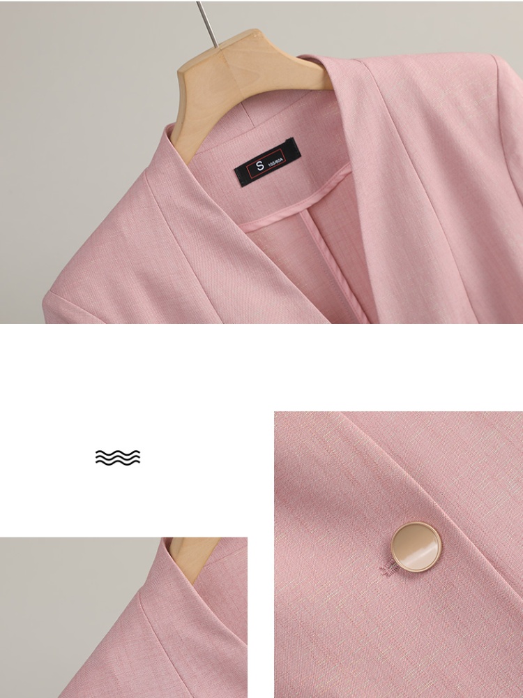 Spring commuting dress short sleeve business suit