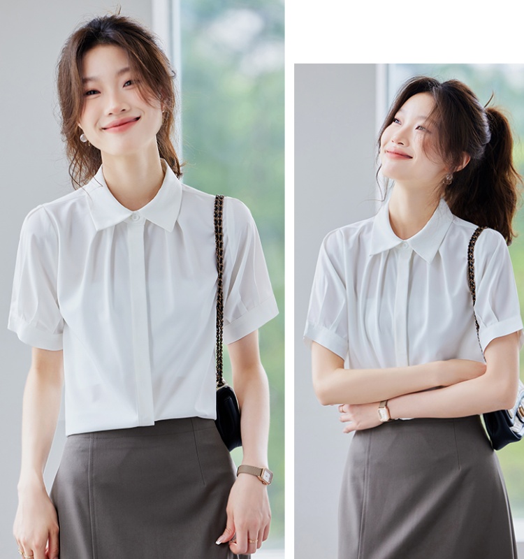 Temperament commuting small shirt Casual shirt