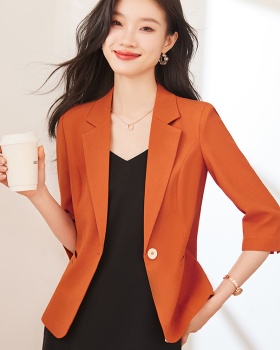 Thin green coat temperament business suit for women