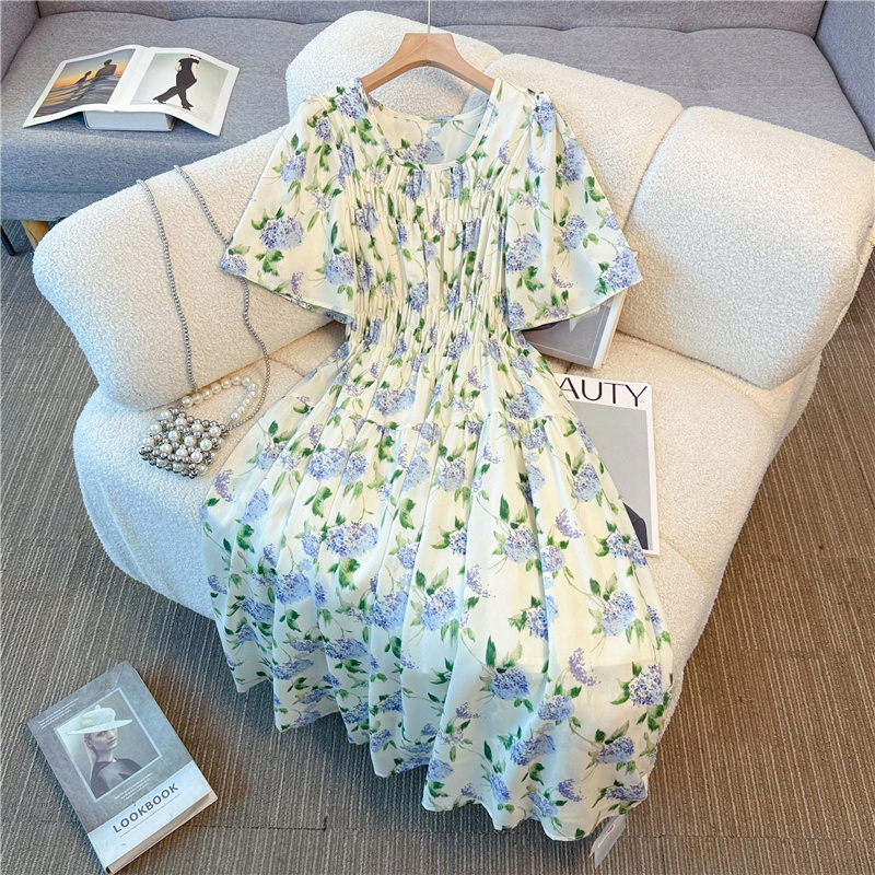 Fat slim light luxury soft thin dress for women