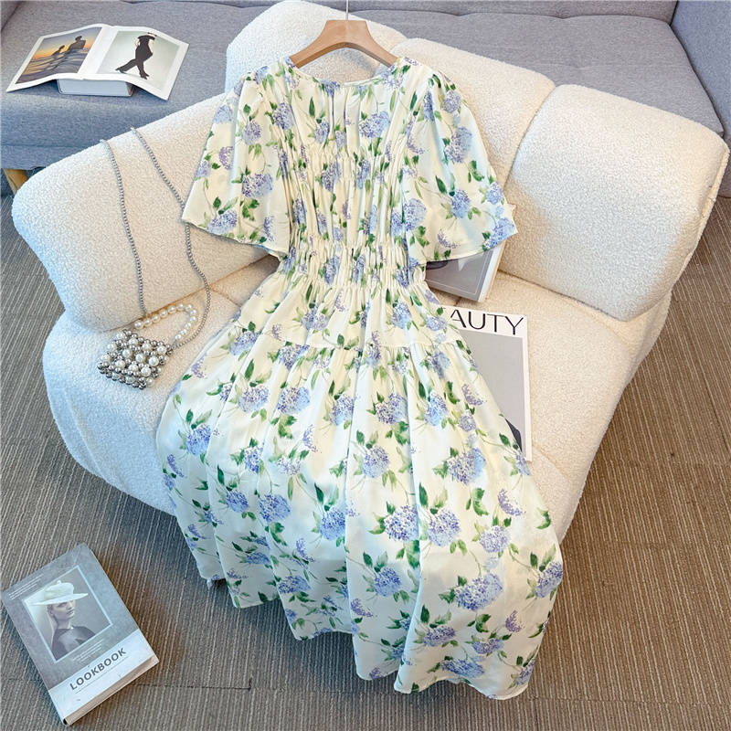 Fat slim light luxury soft thin dress for women