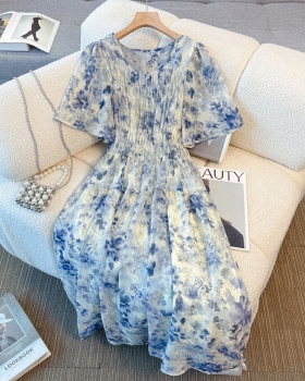 Elegant large yard dress vacation slim long dress