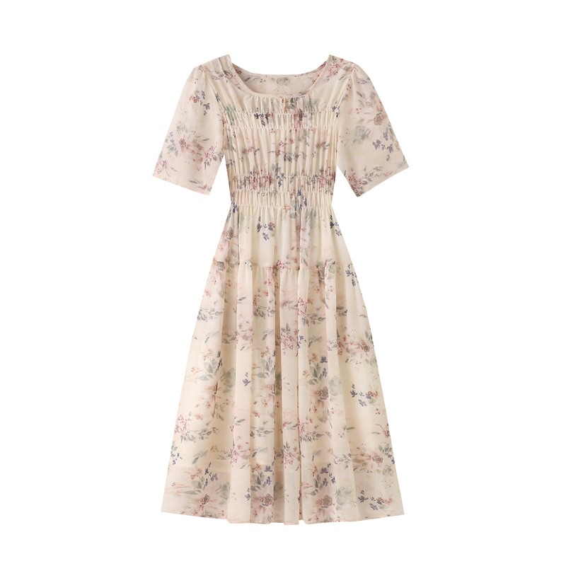 Vacation temperament tender glaze Korean style dress