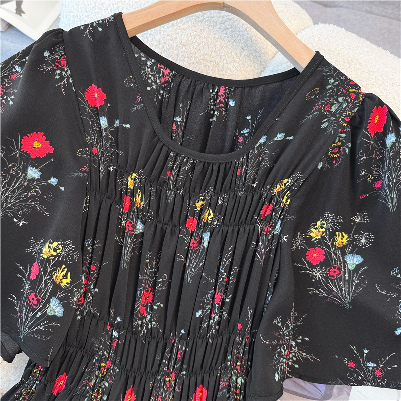Cool France style vacation slim thin temperament dress