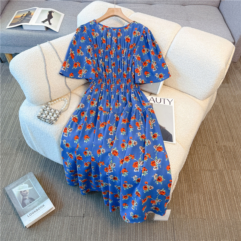 Slim high waist cool temperament long dress for women