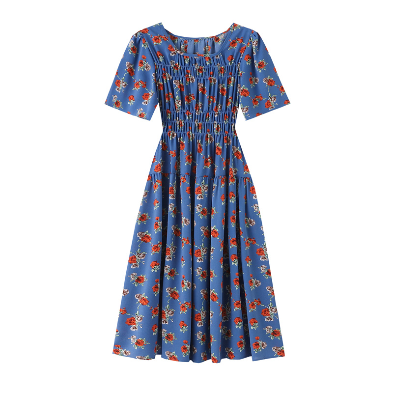 Slim high waist cool temperament long dress for women