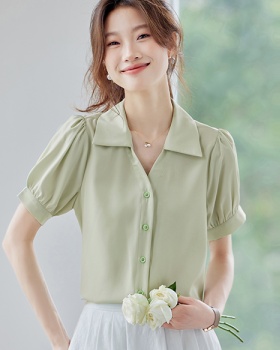 Short sleeve small shirt temperament shirt for women