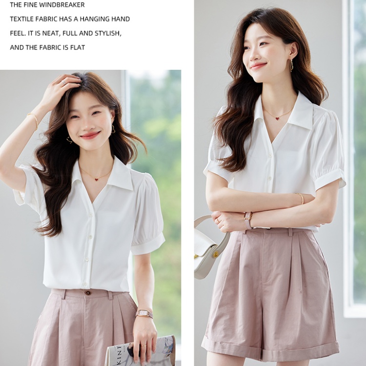 Short sleeve small shirt temperament shirt for women