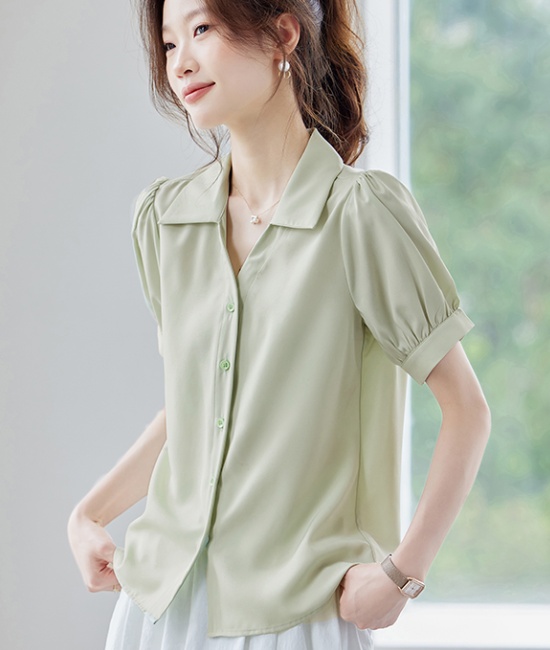 Short sleeve small shirt temperament shirt for women