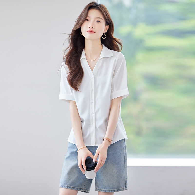Casual all-match shirt fashion cardigan for women