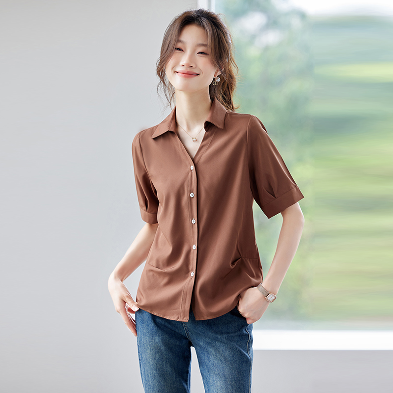 Casual all-match shirt fashion cardigan for women