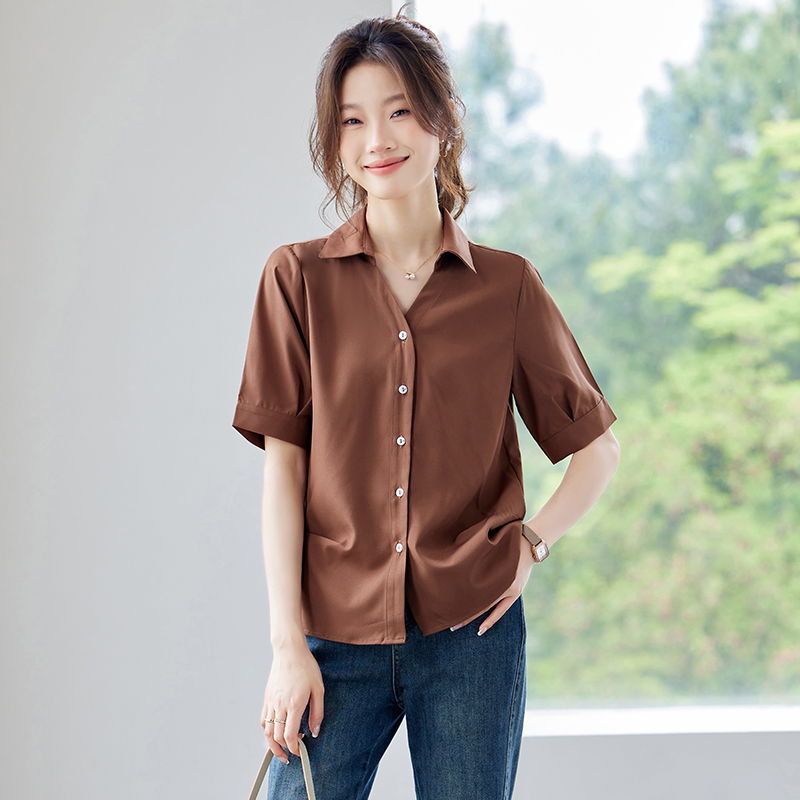 Casual all-match shirt fashion cardigan for women