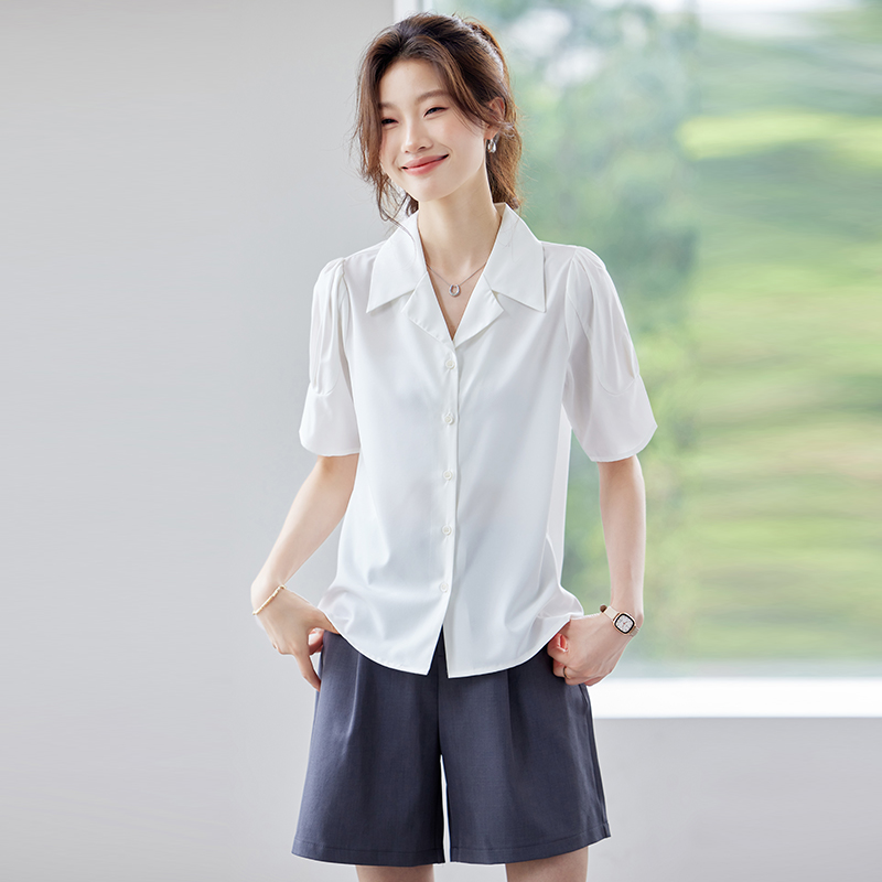 Commuting Western style all-match shirt for women