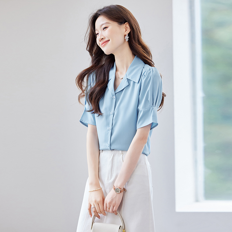 Commuting Western style all-match shirt for women