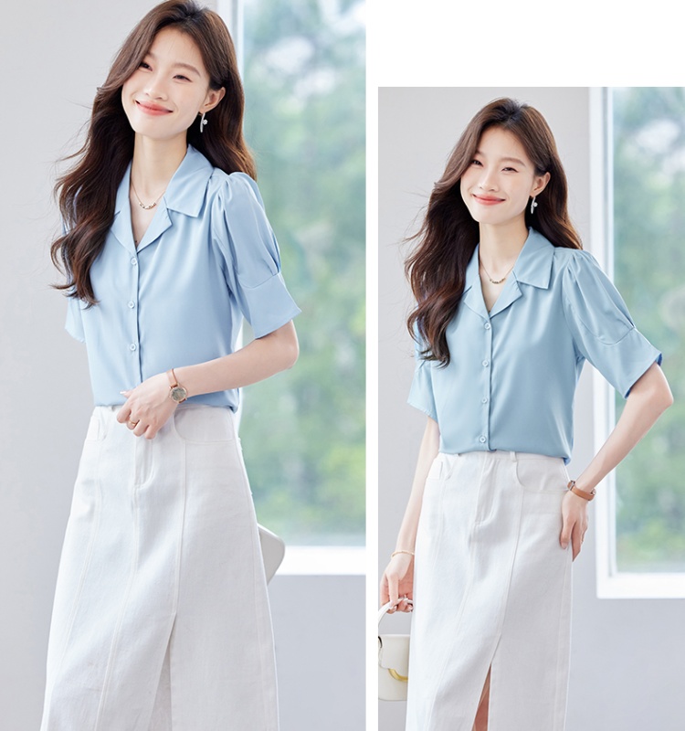 Commuting Western style all-match shirt for women