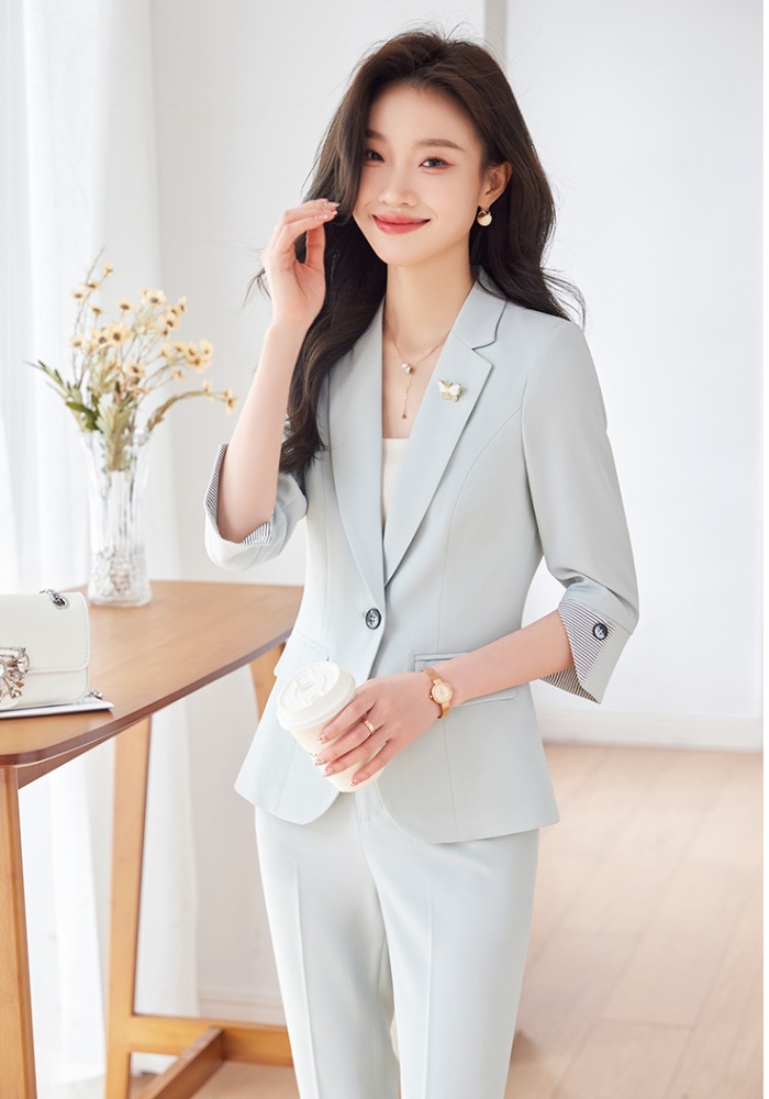 Temperament coat business suit 2pcs set for women