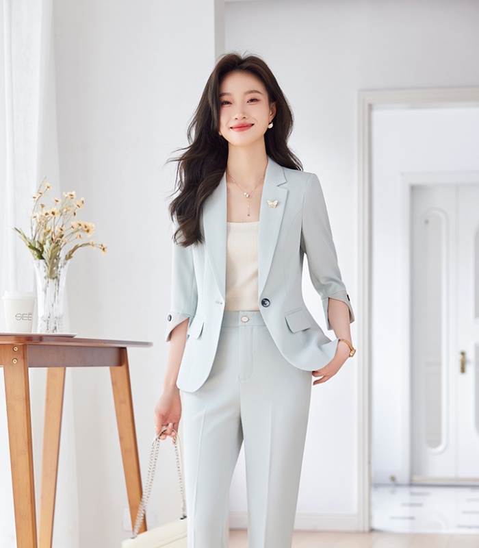 Temperament coat business suit 2pcs set for women
