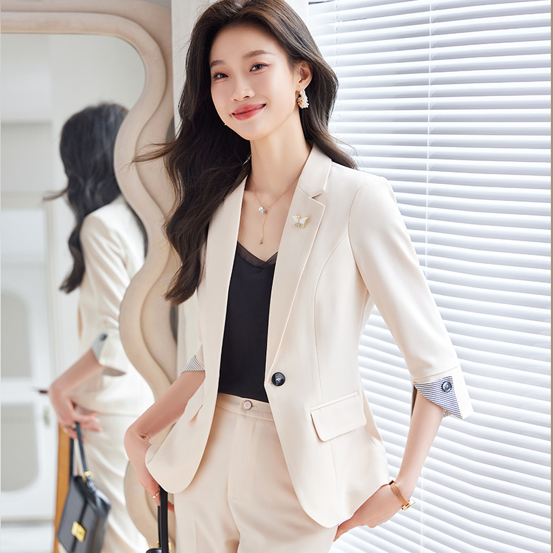 Temperament coat business suit 2pcs set for women