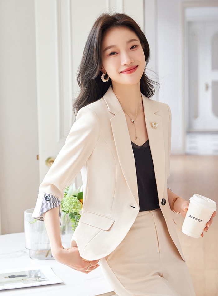 Temperament coat business suit 2pcs set for women