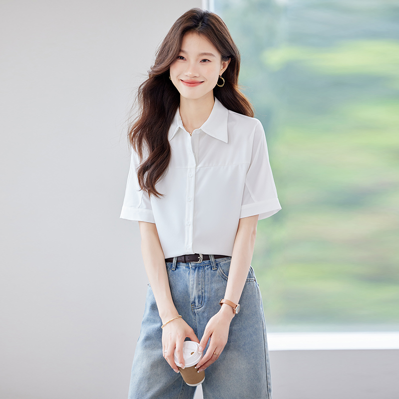 Casual commuting all-match shirt for women