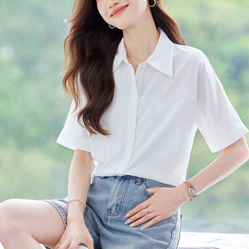 Casual commuting all-match shirt for women