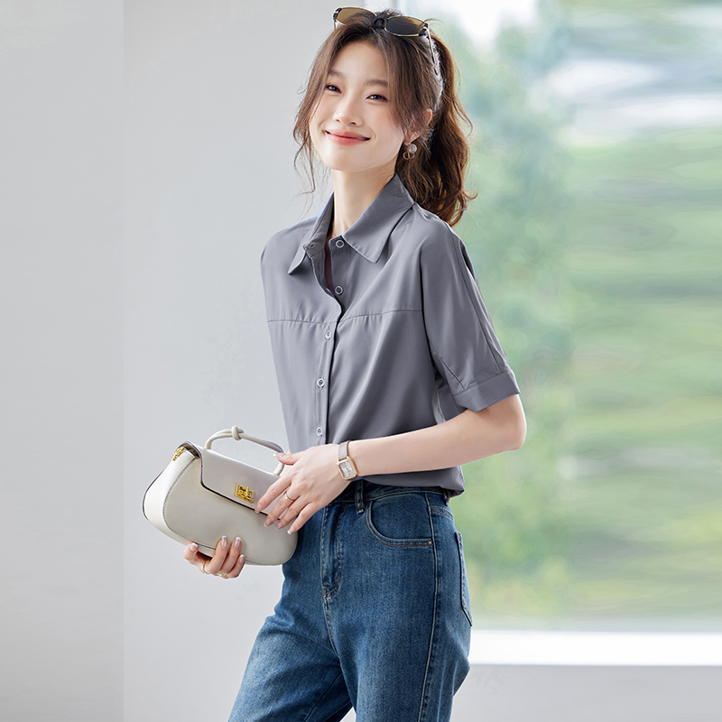 Casual commuting all-match shirt for women