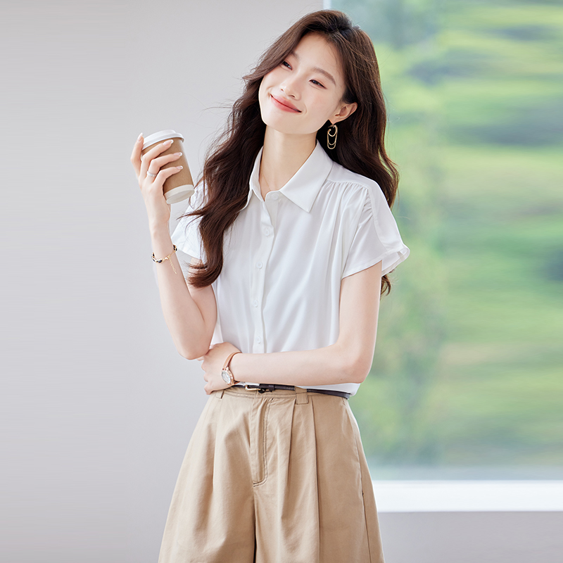 Commuting small shirt all-match shirt for women
