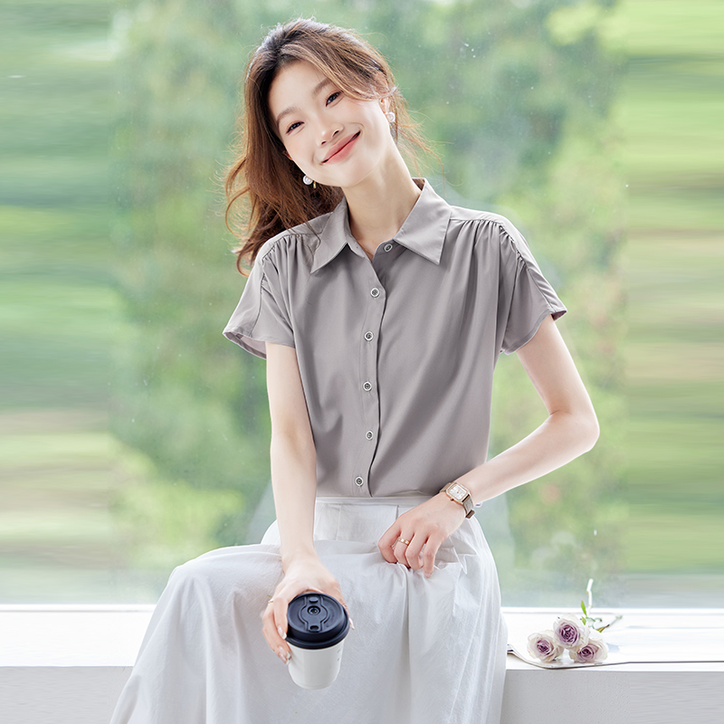 Commuting small shirt all-match shirt for women