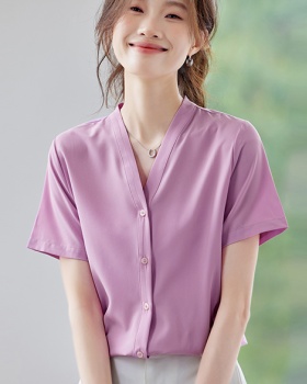 Summer short sleeve tops show young shirt for women