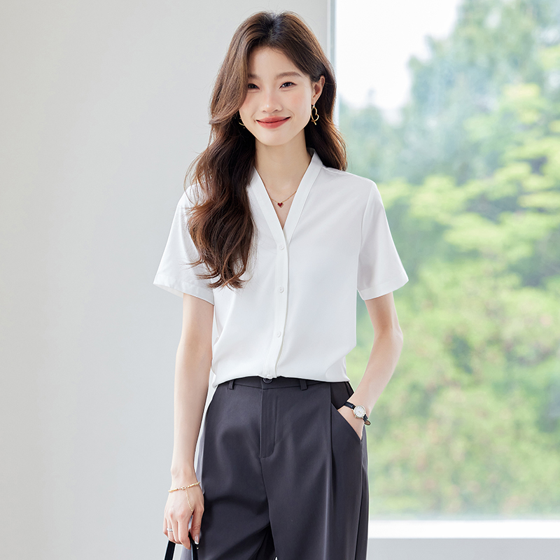 Summer short sleeve tops show young shirt for women