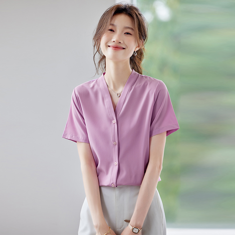 Summer short sleeve tops show young shirt for women