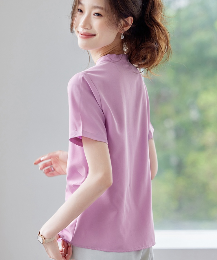 Summer short sleeve tops show young shirt for women