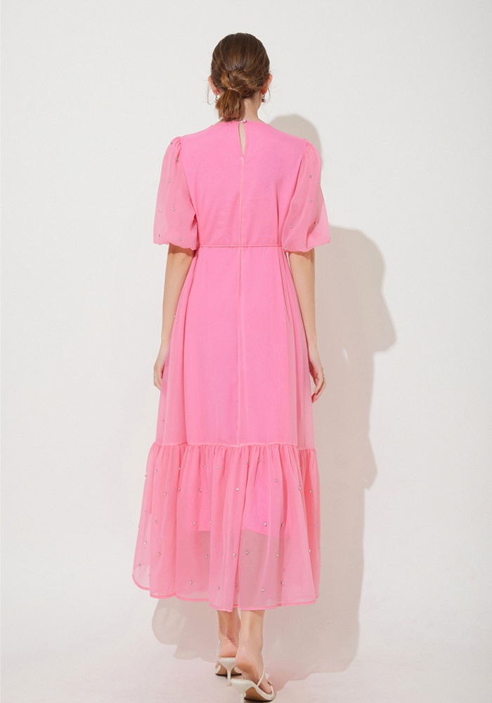 Niche loose dress beading temperament long dress