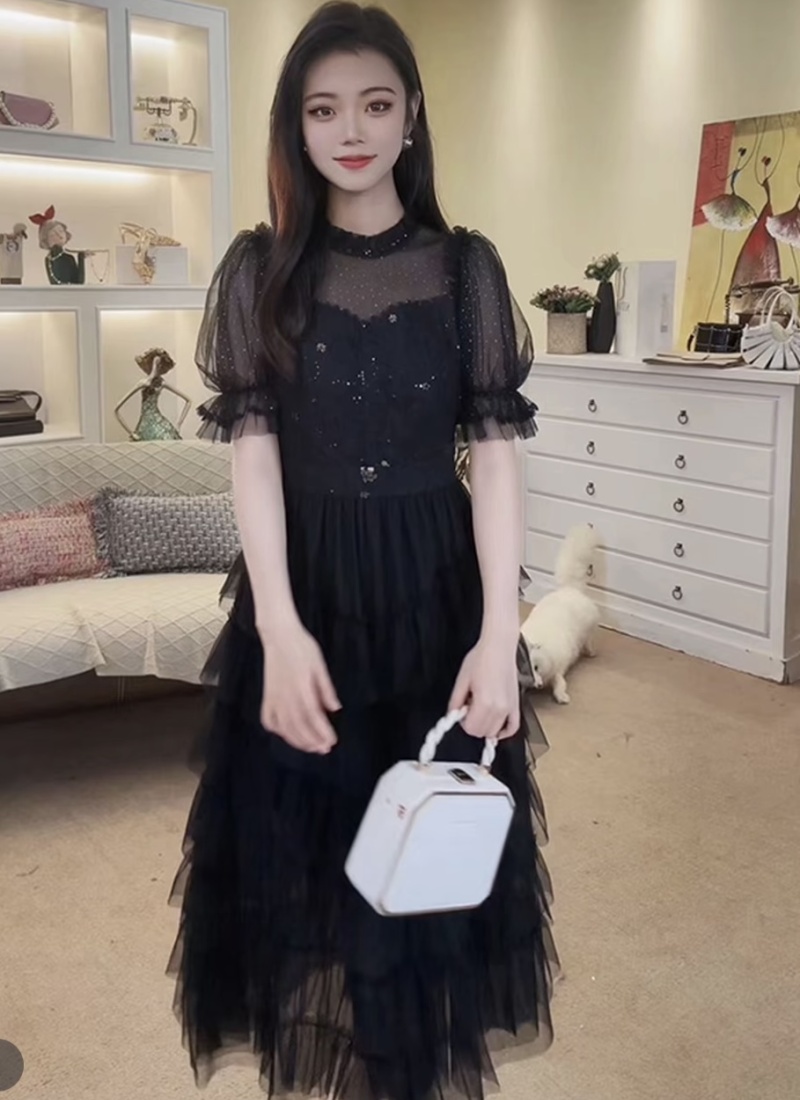 Cake summer formal dress thick and disorderly dress for women