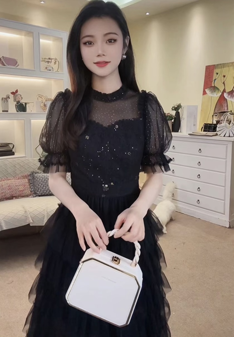 Cake summer formal dress thick and disorderly dress for women