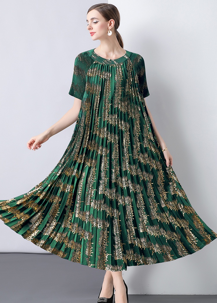Pleats Please short sleeve big skirt dress