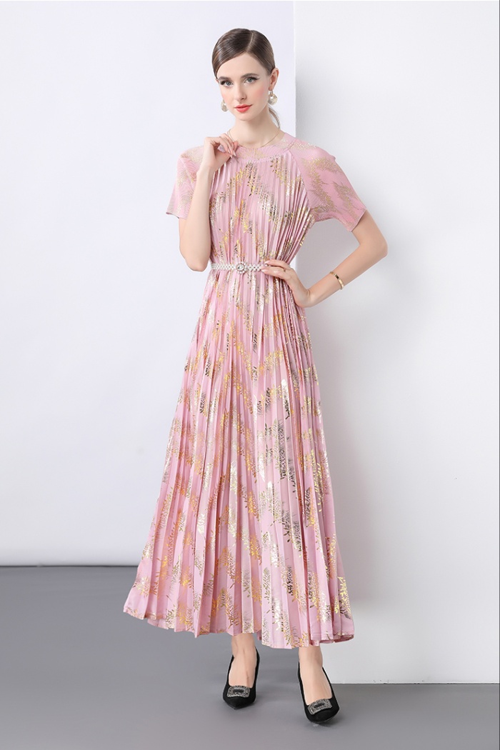 Pleats Please short sleeve big skirt dress
