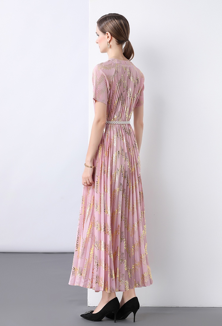 Pleats Please short sleeve big skirt dress