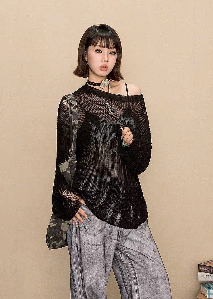 Lazy thin smock spicegirl sweater for women