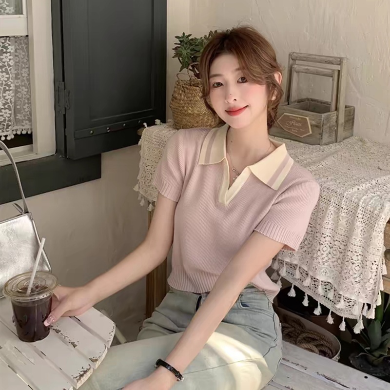Short summer T-shirt short sleeve small shirt for women