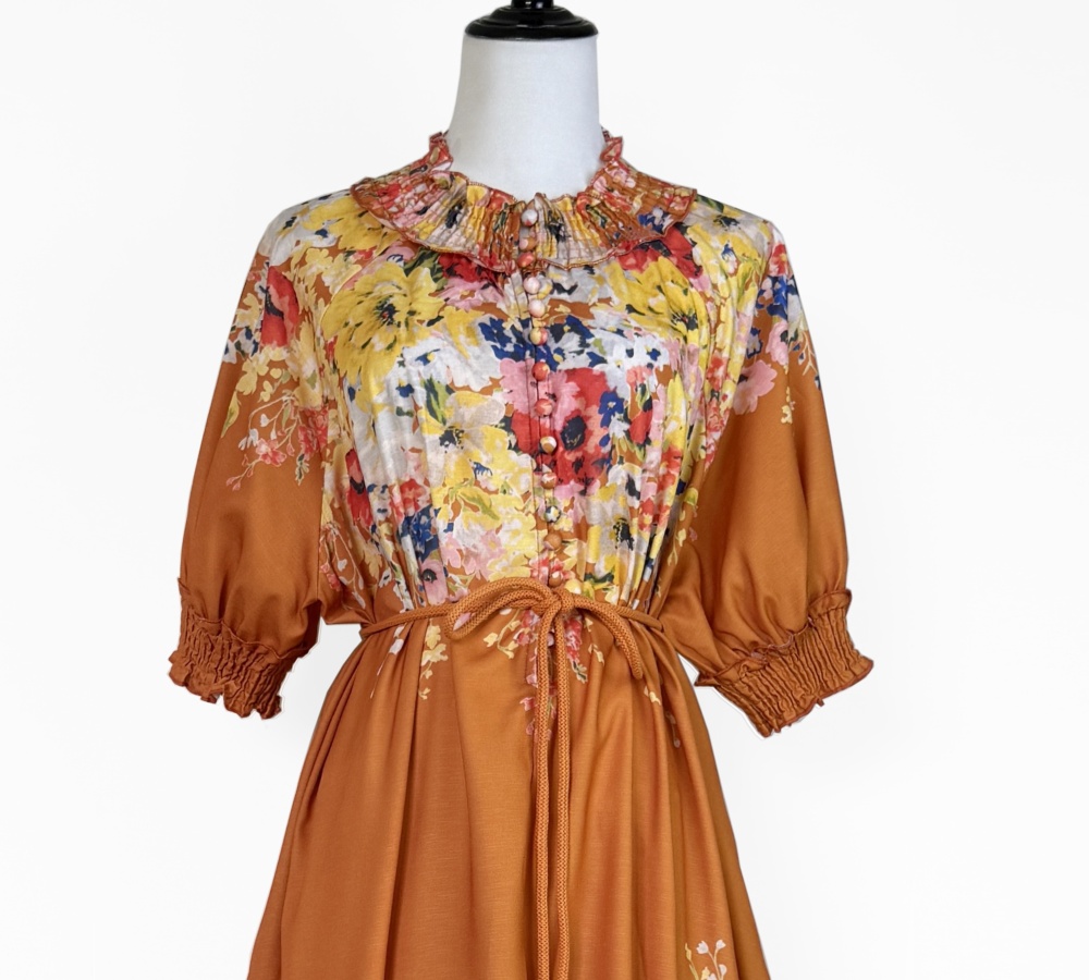Vacation summer dress printing long dress