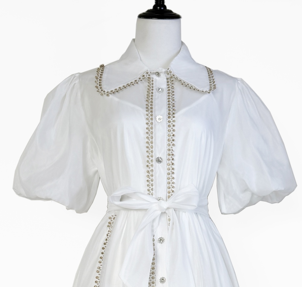 European style splice dress lace T-back 2pcs set