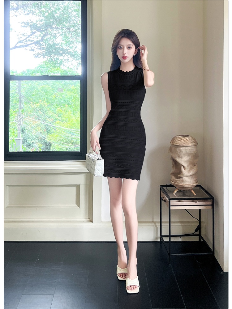 Enticement slim dress package hip T-back for women
