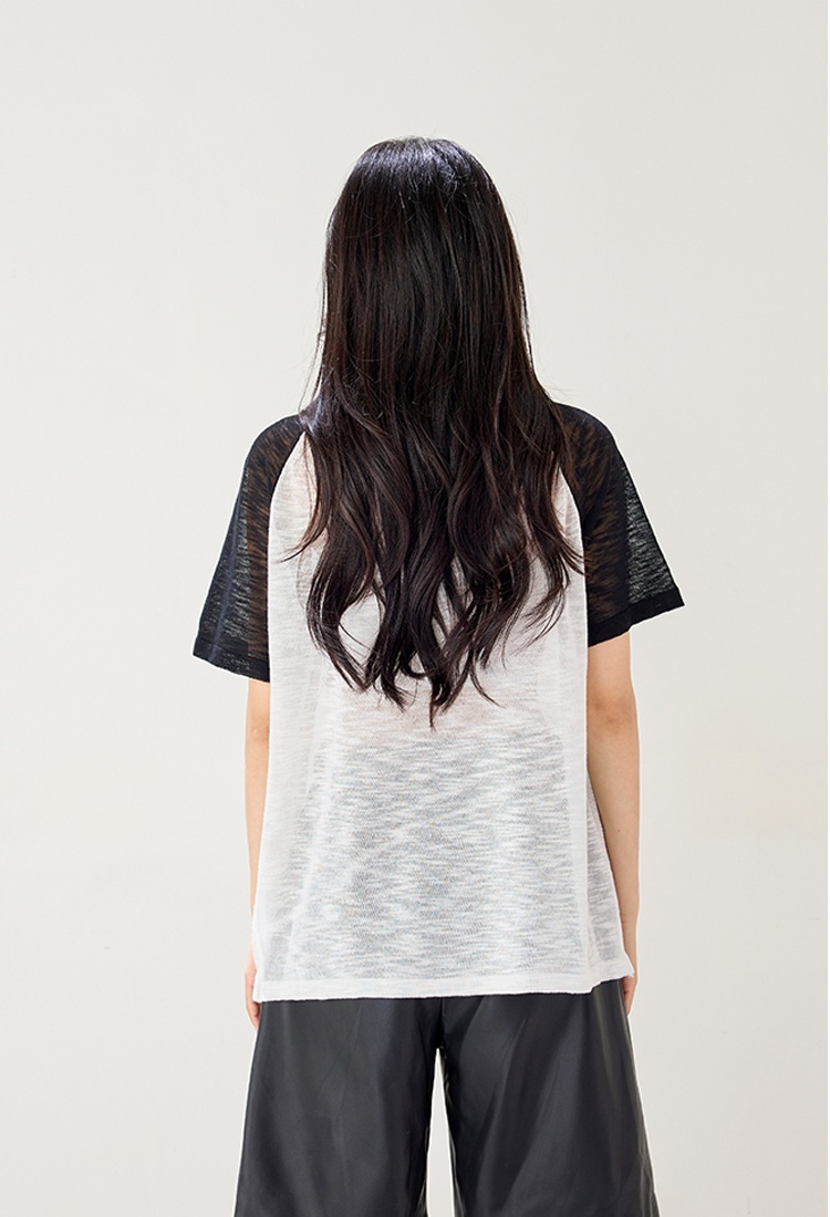 Short sleeve printing tops raglan T-shirt for women