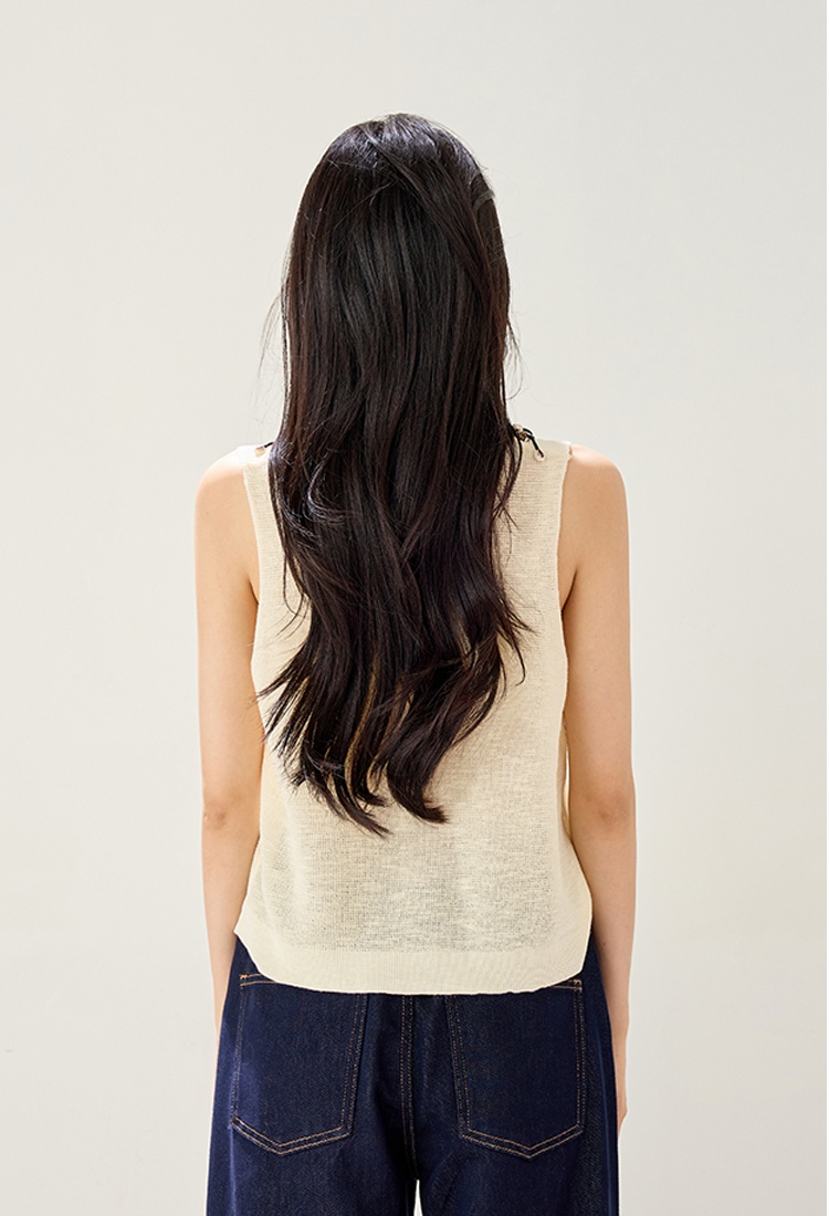 Mixed colors summer vest wears outside waistcoat for women