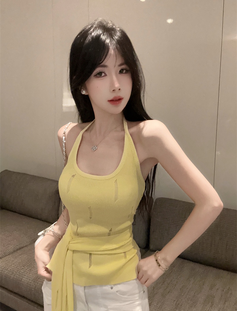 Bandage sling vest slim spicegirl tops for women
